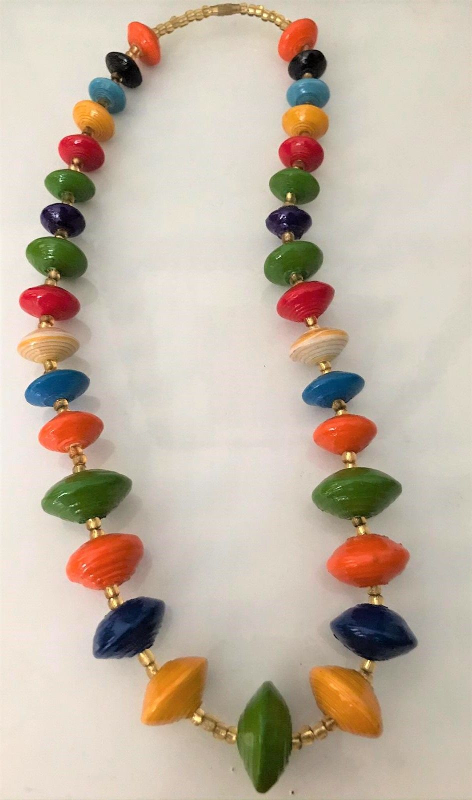 Rainbow rays Matinee Necklaces, with a screw closure, 23″ length 1