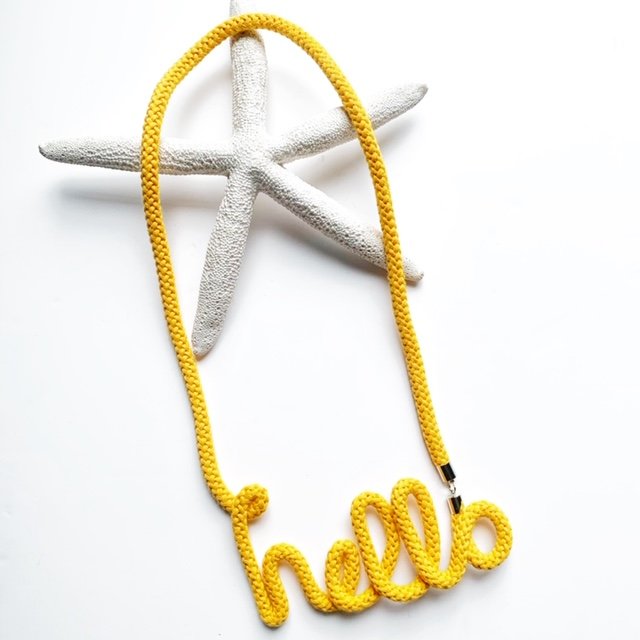 Handmade by Tinni – Hello Necklace – GBP 20.00