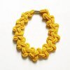 Lilly Necklace by Handmade by Tinni in Yellow Pop up