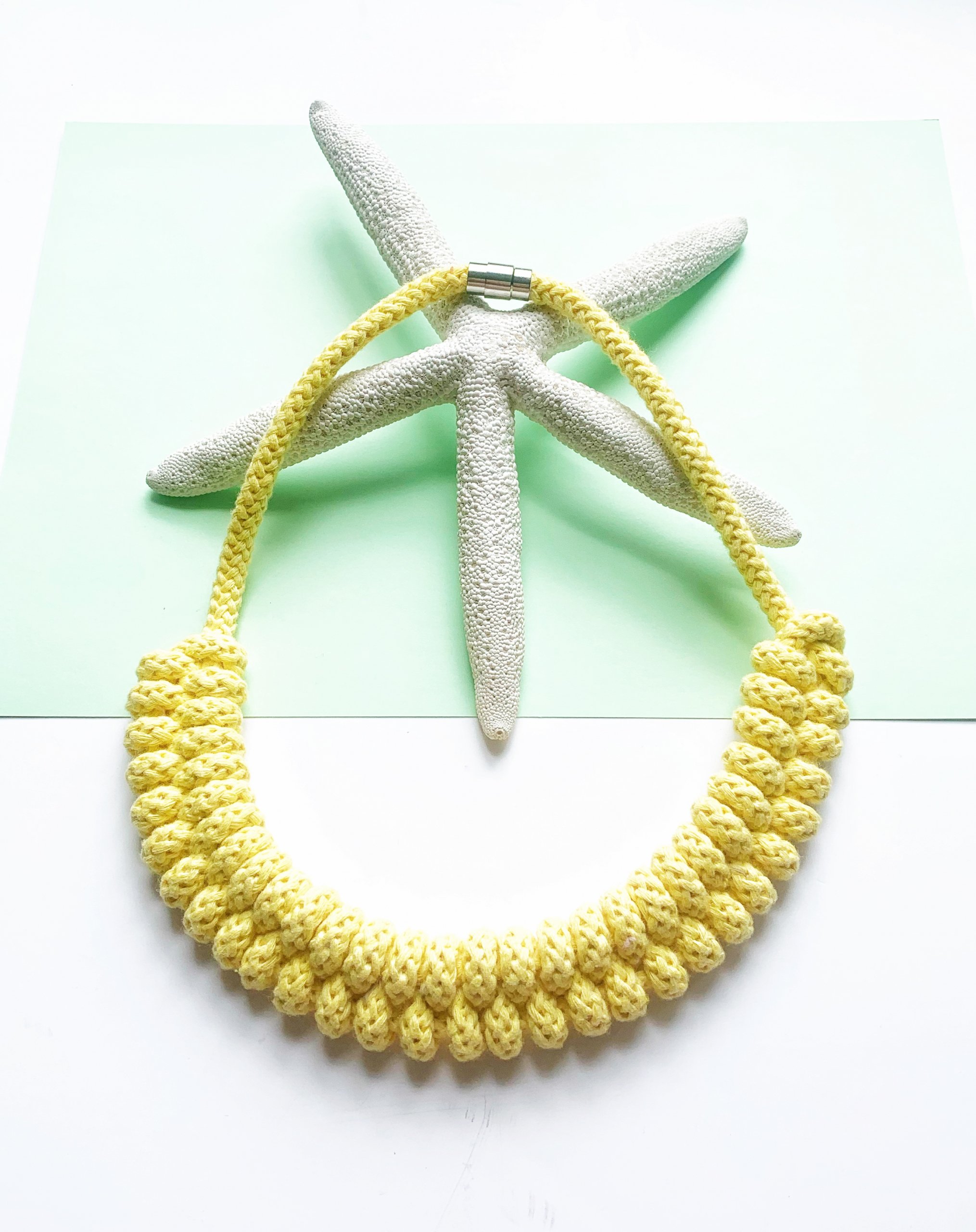 Maya Necklace by Handemade by Tinni in Yellow