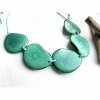 teal tagua necklace jewellery eco